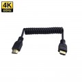 HDMI线过4K细线弹簧线HDMI2.0版数码相机电视高清线